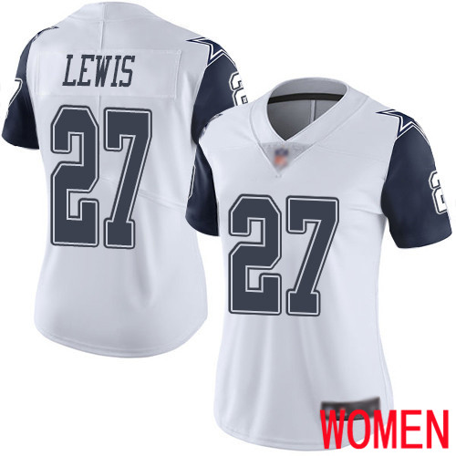 Women Dallas Cowboys Limited White Jourdan Lewis 27 Rush Vapor Untouchable NFL Jersey